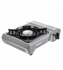 Плита газовая портат. в кейсе, сковорода и пластина д/гриля, кух.инструмент (N-MEGA KIT) NISUS