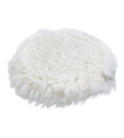 Круг полировальный 150 мм из натуральной короткой шерсти (на липучке)  WORTEX PMW1500PS019