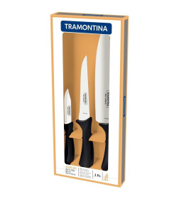 Набор ножей металлических "Affilata" 8/14/20 см с полипропиленовыми ручками (3 шт.) 23699050