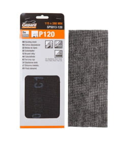 Сетка абразивная 115х280 мм Р180 (5 шт.) GEPARD GP5013-180