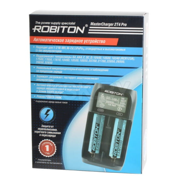 Зарядное устройство ROBITON MasterCharger 2T4 Pro БЛ17040 (БЛ17040) 
