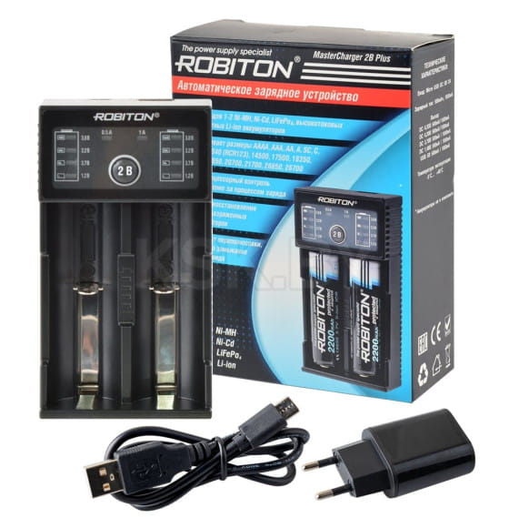 Зарядное устройство ROBITON MasterCharger 2B Plus БЛ17771 (БЛ17771) 