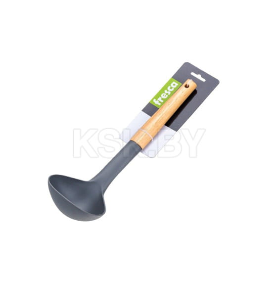 Половник пластмассовый с деревянной ручкой 9,7х31 см Fresca 6868043 (6868043) 