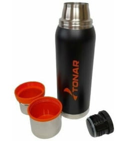Термос (HS.TM-039) 1000ML черный (2 крышки-кружки) TONAR