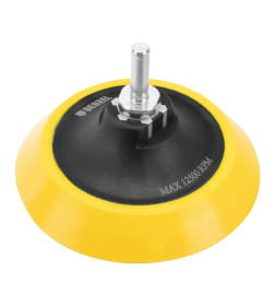 Тарелка опорная 115 мм для дрели и УШМ с липучкой, мягкая, с адаптером c М14х8 мм Denzel 76247