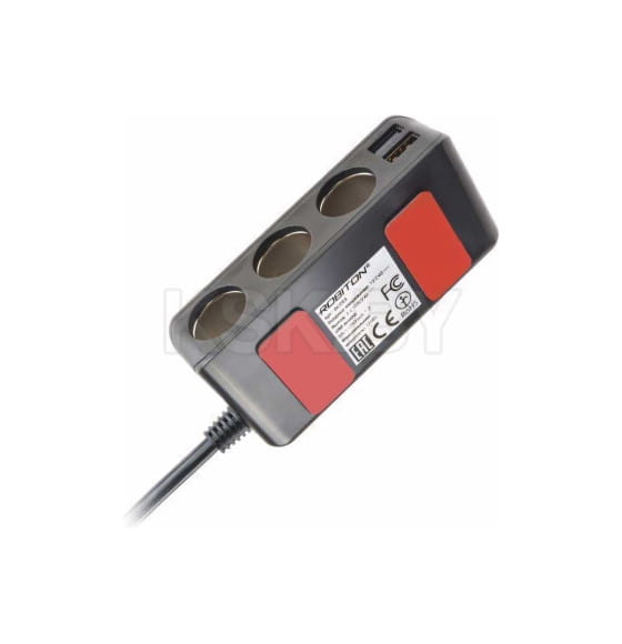 Разветвитель автомобильный ROBITON DC203 БЛ16566 (БЛ16566) 
