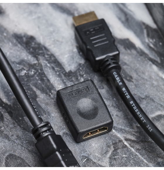 Переходник гнездо HDMI - гнездо HDMI GOLD REXANT 17-6806 (17-6806) 