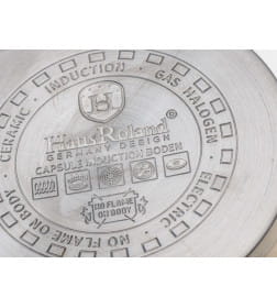 Сотейник из нержавеющей стали со стеклянной крышкой 16см/ 1,7 л HR 143-1 Haus Roland