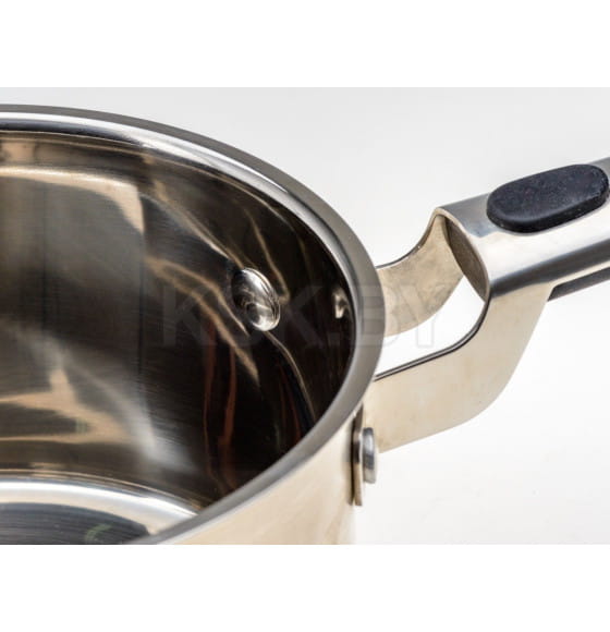 Сотейник из нержавеющей стали со стеклянной крышкой 16см/ 1,7 л HR 143-1 Haus Roland (HR 143-1) 