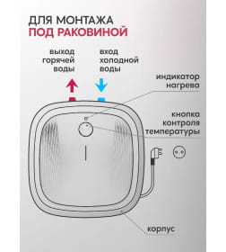 Электрический накопительный водонагреватель Oasis DG-15 (под раковиной)