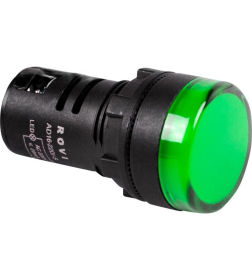 Индикатор Ø30  220V зеленый LED REXANT 36-3383