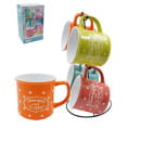 Набор кружек на подставке (4пр.) Lavenir "С любовью" 300 мл, 21665 керамика (84846) 