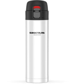 Термос-кружка БИОСТАЛЬ-CROSSTOWN NMU-W 420 мл (полярный белый)