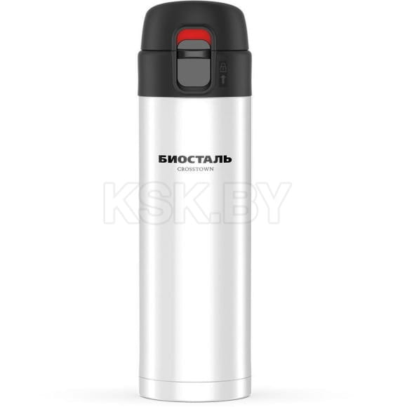 Термос-кружка БИОСТАЛЬ-CROSSTOWN NMU-W 420 мл (полярный белый)