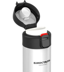 Термос-кружка БИОСТАЛЬ-CROSSTOWN NMU-W 420 мл (полярный белый)