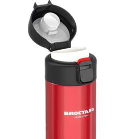 Термос-кружка БИОСТАЛЬ-CROSSTOWN NMU-R 520 мл (красный гранат)