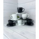 Чайный набор "Carine mix" (12пр.) D2371 черн.-бел. (06257) 