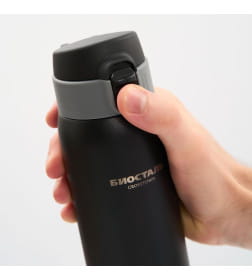 Термос-кружка БИОСТАЛЬ-CROSSTOWN NMR-B 0,48 л (черный)