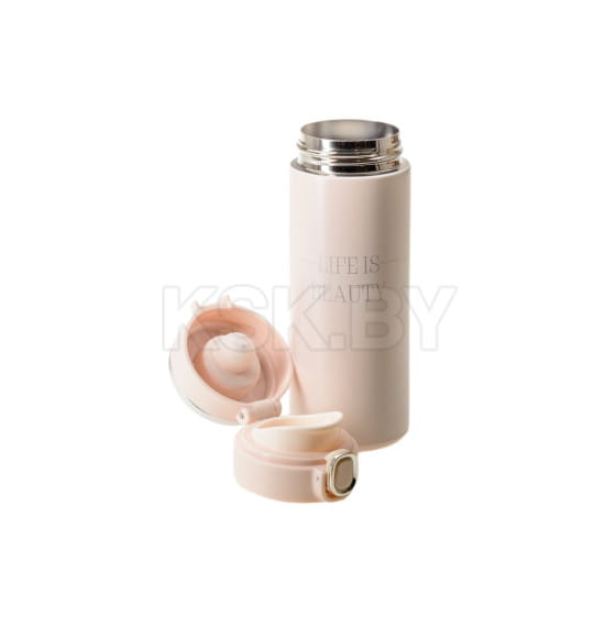 Термос металл/пластмасса "Life is beauty" 420 мл с датчиком температуры 30157301 (30157301) 