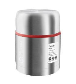 Термос для еды 500 мл широкое горлышко, термочехол Relaxika 301 1P