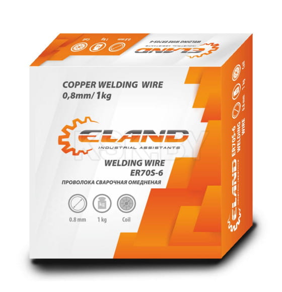 Проволока сварочная ER70S-6 1,2 мм (15 кг) ELAND ER70S6EL1215 (ER70S6EL1215) 