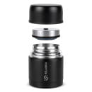 Термос для еды 500 мл широкое горлышко (черный) Relaxika 301