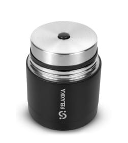 Термос для еды 500 мл широкое горлышко (черный) Relaxika 301