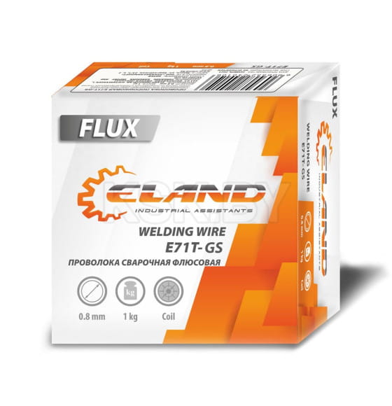 Проволока сварочная флюсовая E71T-GS 0,8 мм (1 кг) ELAND LUX E71TGSEL081 (E71TGSEL081) 