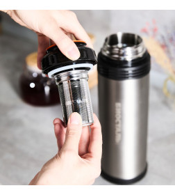 Термос БИОСТАЛЬ-СПОРТ NGP-Z 2.0 л универсальный с ручкой и ситечком