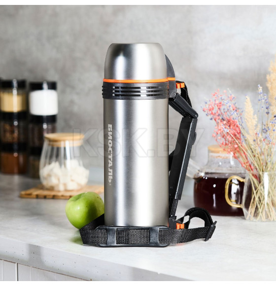 Термос БИОСТАЛЬ-СПОРТ NGP-Z 1.8 л универсальный с ручкой и ситечком