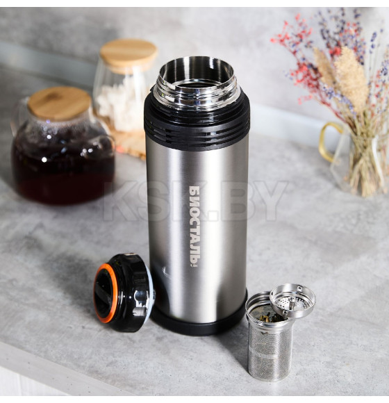 Термос БИОСТАЛЬ-СПОРТ NGP-Z 1.8 л универсальный с ручкой и ситечком