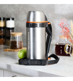 Термос БИОСТАЛЬ-СПОРТ NGP-Z 1.5 л универсальный с ручкой и ситечком