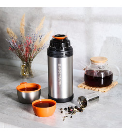 Термос БИОСТАЛЬ-СПОРТ NGP-Z 1.5 л универсальный с ручкой и ситечком