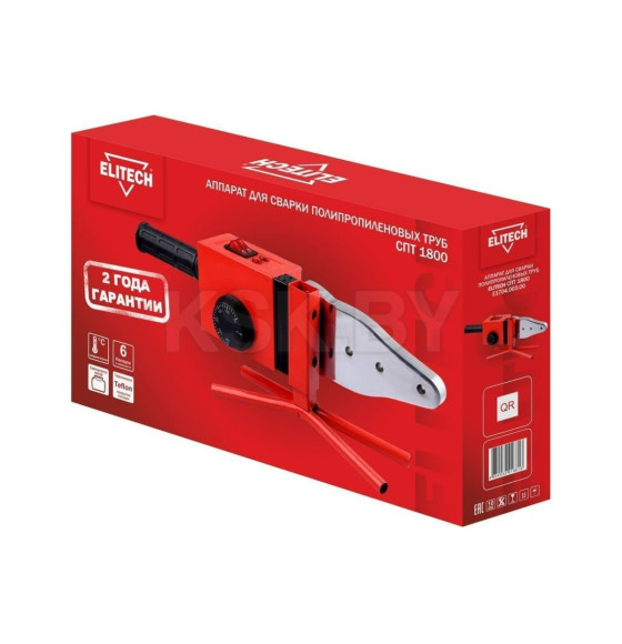 Аппарат для сварки полипропиленовых труб Elitech СПТ 1800 (204461) 