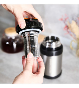 Термос БИОСТАЛЬ-СПОРТ NGP-Z 1.0 л универсальный с ручкой и ситечком