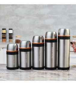 Термос БИОСТАЛЬ-СПОРТ NGP-Z 1.0 л универсальный с ручкой и ситечком