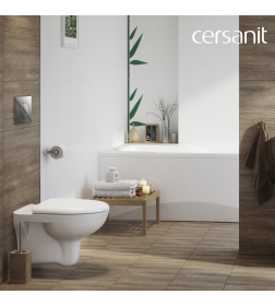 Комплект унитаз подвесной с инсталляцией Cersanit BLACK  NATURE CO DPL EO с кнопкой LEON  