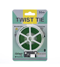 Проволока для подвязки растений на катушке 50м металл в ПВХ 807-5 532817