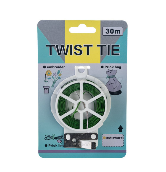 Проволока для подвязки растений на катушке 30м металл в ПВХ 807-4 532816 (532816) 