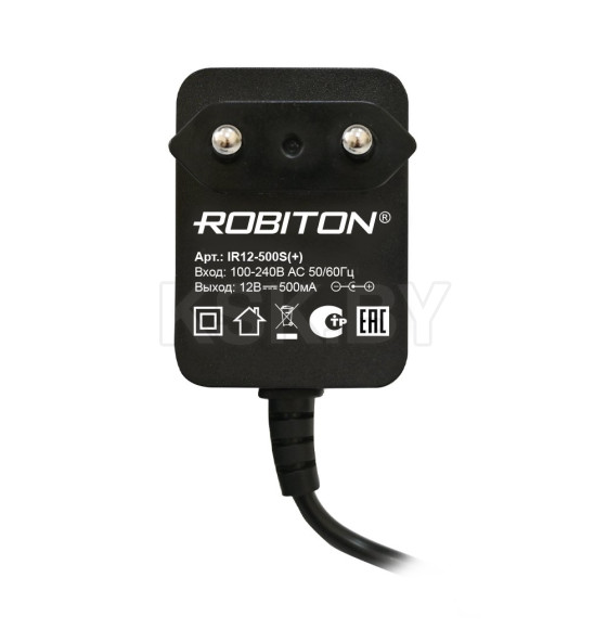 Блок питания 5,5х2,1-12 (+) ROBITON IR12-500S(+) БЛ14934 (БЛ14934) 