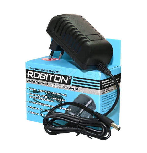 Блок питания 5,5x2,5/12 ROBITON IR12-2250S БЛ17263 (БЛ17263) 