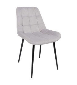 Стул AV 405, светло-серый бархат Н-09/черный