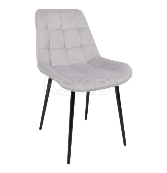 Стул AV 405, светло-серый бархат Н-09/черный (105375) 
