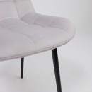 Стул AV 405, светло-серый бархат Н-09/черный (105375) 