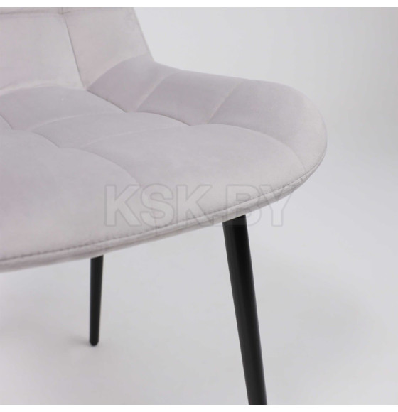 Стул AV 405, светло-серый бархат Н-09/черный (105375) 