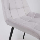 Стул AV 405, светло-серый бархат Н-09/черный (105375) 