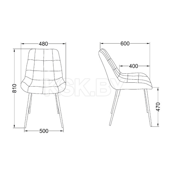 Стул AV 405, темно-бирюзовый бархат Н-56/черный (105373) 