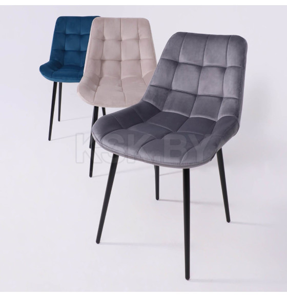 Стул AV 405, темно-серый бархат H-15/черный (106084) 