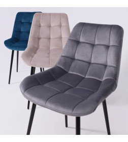 Стул AV 405, темно-серый бархат H-15/черный