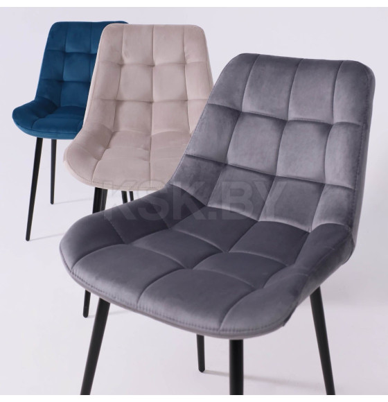 Стул AV 405, темно-серый бархат H-15/черный (106084) 